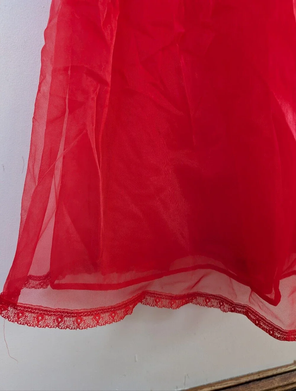 Vintage 1950s Betty Draper 2 piece Ethereal Peignoir Slip Dress Robe Set Siz 34 - Picture 4 of 10